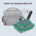 thumbnail image 6 of Bentgo Stainless Steel Snack Box - Leak-Proof, 2 Compartments, 2-Cup Capacity, Ideal for Kids 3+, Teens & Adults, Durable, Reusable (Gray Leaf), 6 of 8
