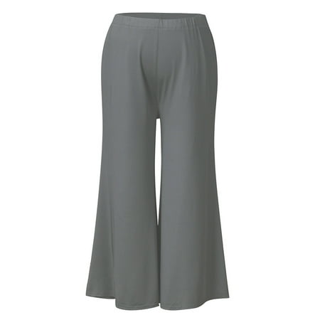 

Wolfast Promotion Women s Maternity Pregnancy Pants High Waisted Tummy Solid Cropped Trousers