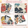 thumbnail image 4 of FORMRS Kids Short Sleeve Top and Pants Pajama Set Unisex Satin 2-Piece Sleepwear, Sizes 5-6Y, Red Flowers Pattern, 4 of 8