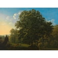 thumbnail image 3 of Jakob Alt 14x11 Black Modern Framed Museum Art Print Titled - Landscape with Grazing Cows (1817), 3 of 5