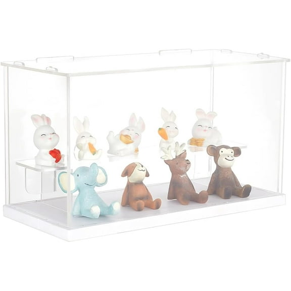 2-Tier Acrylic Display Case - Clear Acrylic Boxes