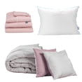 thumbnail image 1 of Edredón Doble Vista Individual Couzy + Sábanas Royal Rosa + Almohada Royal, 1 of 8