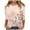 Pink Plus Size Blouse for Women_z, variant on CYMMPU Summer Fashion Shirts 3/4 Sleeve Crew Neck Loose Fit Floral Pattern Blouses for Women Dressy Casual Tunic Tops Spring Tops Lightweight Basic T-Shirts Pink S