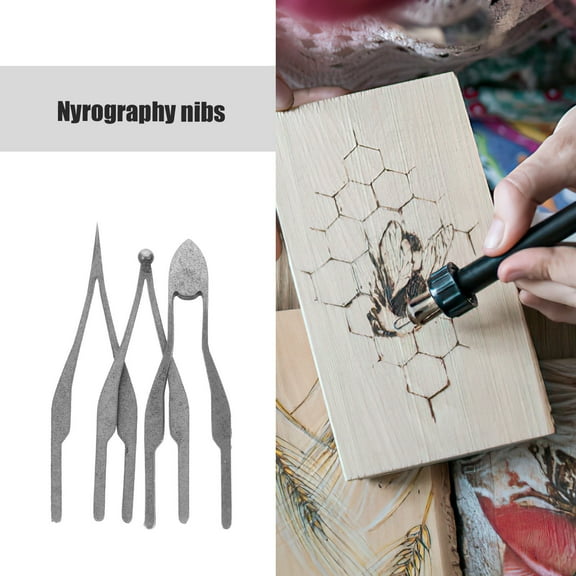OUNONA 3pcs Pyrography Nibs For Wood Burning Multi-Functional Wire Tip Pyrography Pen Heads Quick Heating Tips For Crafts Burning Wire Tip