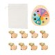 thumbnail image 2 of Bloque sensorial para niños,Bloques sensoriales de dinosaurios para niños,Tablero sensorial de madera con forma de dinosaurio para actividades inquietas,Juegos para padres e hijos que, 2 of 8