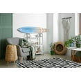 thumbnail image 4 of Simply Daisy 4' x 6' Greek Key Patterned Chenille Rug, Shark Blue, 4 of 4