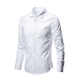 thumbnail image 1 of Camisa blanca de manga larga para hombre, informal, formal, de negocios, de corte entallado, estilo coreano, camisa de trabajo profesional, planchado sin arrugas, 1 of 4