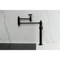thumbnail image 3 of Kingston Brass KS3700CG Fuller Deck Mount Pot Filler Faucet, Matte Black, 3 of 7