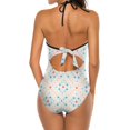 thumbnail image 3 of Triple Word Score Sexy One Shoulder One Piece Swimsuit New Mesh Patchwork Swimwear Monokini Scrabble Board Game Games Gaming, 3 of 5
