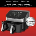 thumbnail image 4 of Instant Pot 8Qt Vortex Plus XL Air Fryer with Dual Baskets and Clear Cooking Windows, 8-in-1, Air fry, roast, broil, bake, reheat, and dehydrate, Stainless Steel, 4 of 7