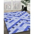 thumbnail image 2 of Ahgly Company Indoor Square Patterned Royal Blue Area Rugs, 3' Square, 2 of 6