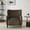 Dark Brown, variant on Christopher Knight Home Velvet Upholstered Mid Century Modern Accent Arm Chair with Wingback, Dark Brown