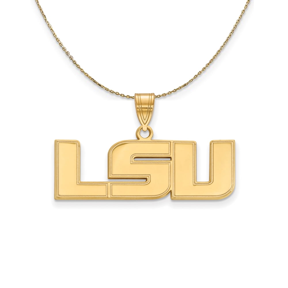Lsu Tigers Louisiana state university earrings and necklace set  a must have 