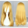 thumbnail image 6 of Unique Bargains Wigs for Women 22" Yellow Curly Wig with Wig Cap, 6 of 6