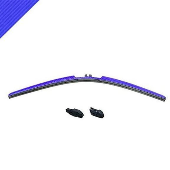 14 in. Carbon Fiber Design Windshield Wiper, Blue
