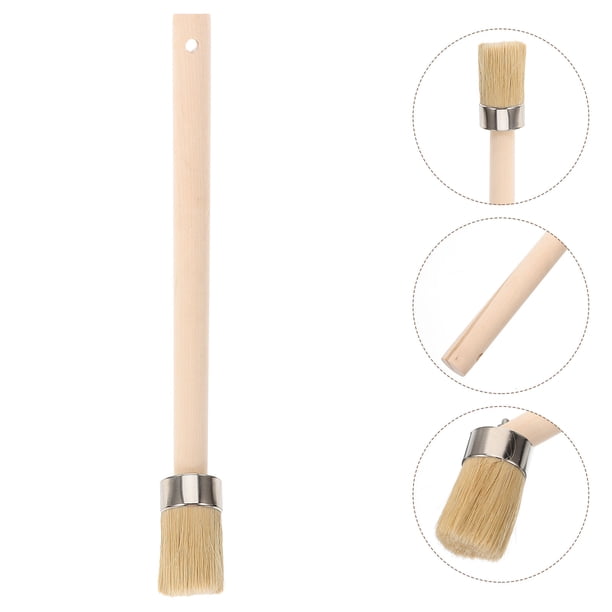Lot De 3 Pinceaux Applicateurs Pour Graisse Pneus - Manche Courbé - Pour Réparation Et Montage