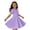 WeeBloom611-Purple, variant on Girl Dress Summer Short Sleeve Rib Knit Dress Solid Color Casual Party Dress Toddler Kids Grey Girls Dresses