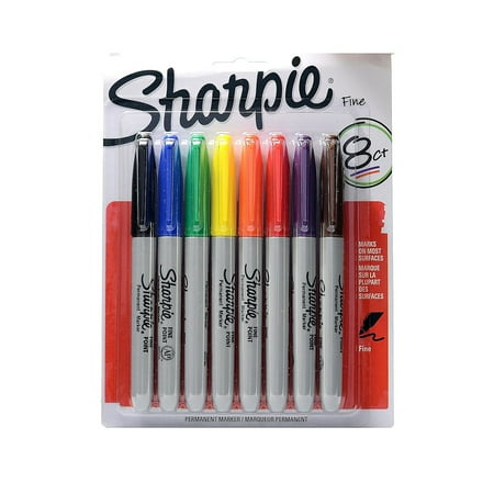 Sharpie Fine Point Permanent Marker Set set of 8 [Pack of 2] 62049-PK2