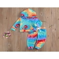 thumbnail image 2 of EIMELI Ensemble de Vêtements d'Automne pour Bébé Filles Sweat à Capuche Manches Longues Pantalons 2 Pcs, 2 of 7