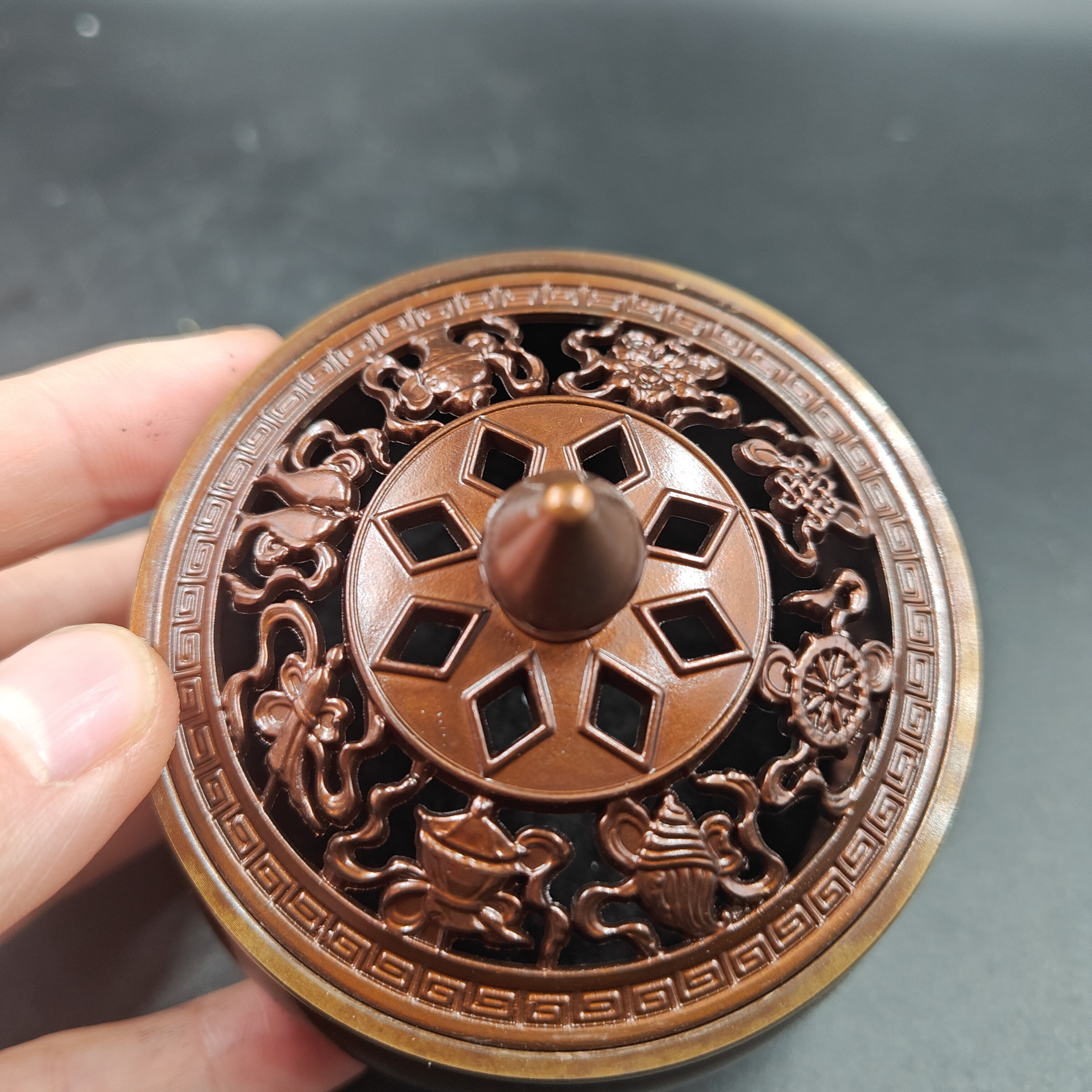 Vintage Bronze Buddha Censer Incense Burner Unique Ritual  Incense holder, Tibet culture Brass Ash catcher censer Incensory Decorative  kk84