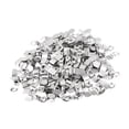 thumbnail image 1 of 200pcs Photo Frame Arch Shape Photo Frame Back Plates Tablet Frame Locks for Decoration Brad Embellishment Buttons Diy Photo Album Frame Rotating Scrapbooking Locks with Hollow Rivets (Silver), 1 of 8