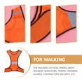 thumbnail image 2 of FOMIYES Orange Reflective Safety Vest with Breathable Mesh for Running Cycling and Outdoor Use, 2 of 7