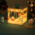 thumbnail image 4 of Fiudx Luz de Noche Navideña, Diseño de Muñeco de Nieve Anciano, Decoración Festiva de Mesa, Ambiente Acogedor, Idea de Regalo Navideño, Material de Pvc Multicolor, Tamaño 12 X 12 X 12 Cm, 4 of 6