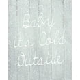 thumbnail image 2 of Kimberly, Allen 20x24 White Modern Wood Framed Museum Art Print Titled - Baby Its Cold Outside, 2 of 4