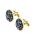 thumbnail image 2 of Christmas Elegant Stainless Steel Shirt Cufflinks for Men, Ideal for Formal Attire, for Parties and Weddings, 2 of 6