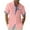 Red, variant on Tqyyweavej Linen Hawaiian Shirts for Men Short Sleeve Color Block Botton Down Ribbed T-Shirts Lounge Baggy Tops with Pocket M-3XL