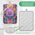 thumbnail image 6 of Yayeee Pot Holders Kitchen Heat Resistant with Pocket 7"x9.8" Cotton Oven Cooking Hot Pads, Light Purple Flowers, 6 of 7