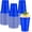 Dark Blue, variant on 50 Yellow Plastic Cups, 16 oz Disposable Cups, Drinking Cups For Birthday Party, Picnic, Easter