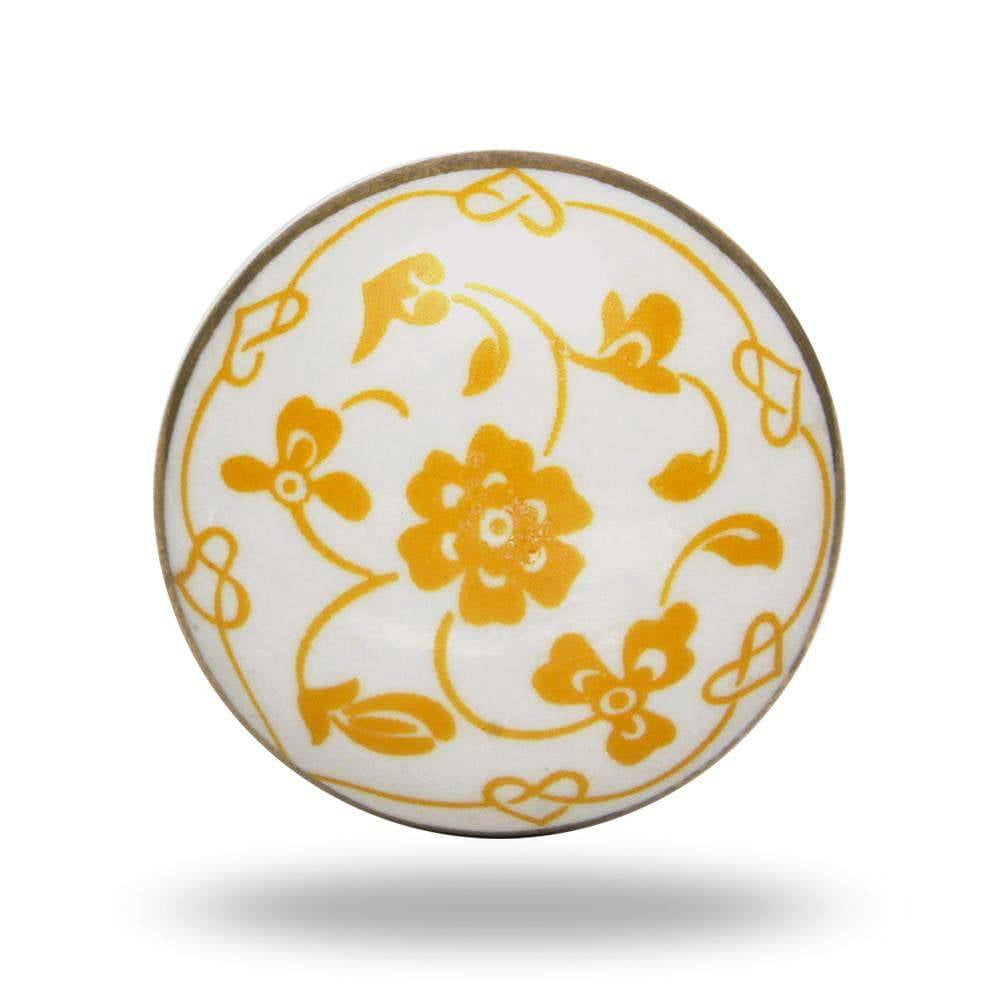 Set of Six Dance Ceramic Cabinet Knobs by Trinca-Ferro