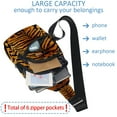 thumbnail image 5 of ERJLKXP Tiger Print Texture Small Mens Women Crossbody Chest Bag, Travel Over Shoulder Sling Bag Backpack Men Side Bag,Daypack, 5 of 6