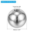 thumbnail image 2 of Uxcell M6x22mm Écrous à Bille Bouton, 3 Pcs Filetage Acier Inoxydable 304 Couvercle à Vis Rond pour Trou de Store, Argent, 2 of 6