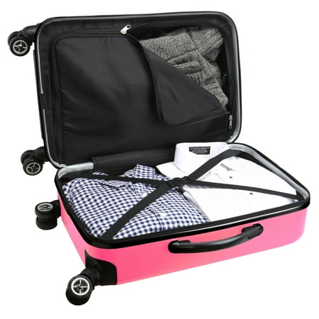 NFL Mojo 19.5u0022 Hardcase Spinner Carry On Suitcase - Pink