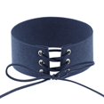 thumbnail image 1 of Simple personalidad exagerada punk sexy diversión bondage collar atado cuello cadena clavícula collar azul oscuro（4 piezas） ZefeiWu 9024715033253, 1 of 1