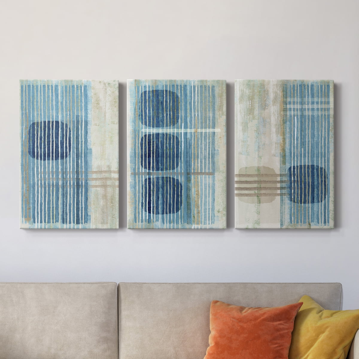 Blue Blue Horizon I Premium Gallery Wrapped Canvas - Ready to Hang - 32 x 48 Each