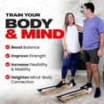 thumbnail image 4 of Balance Trainer for Adults - Slackboard Standing Desk Balance Board and Home Workout Equipment, Balancing Trainer for Yoga, Strength, Coordination, Concentration, 4 of 14