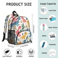 thumbnail image 6 of Cute Dinosaur Pattern Backpack Backpack for School,Cute School Bag,Schoolbag with Adjustable Shoulder Straps & Padded Back,13.8"x11.4"x6", 6 of 6