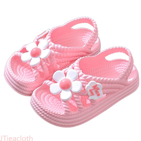 JTieacloth Girls Sandals For Outdoor Comfortable Summer Breathable Lightweight Casual Walking Shoes For Toddlers Kids With Sole Sandals Summer Dresses Shoes,Sizes 24 Little Kid(3-4 Years)