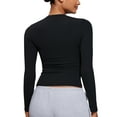 thumbnail image 3 of CRZ YOGA Softembrace Long Sleeve Shirts for Women Casual Tops Soft Basic T-Shirts, 3 of 6