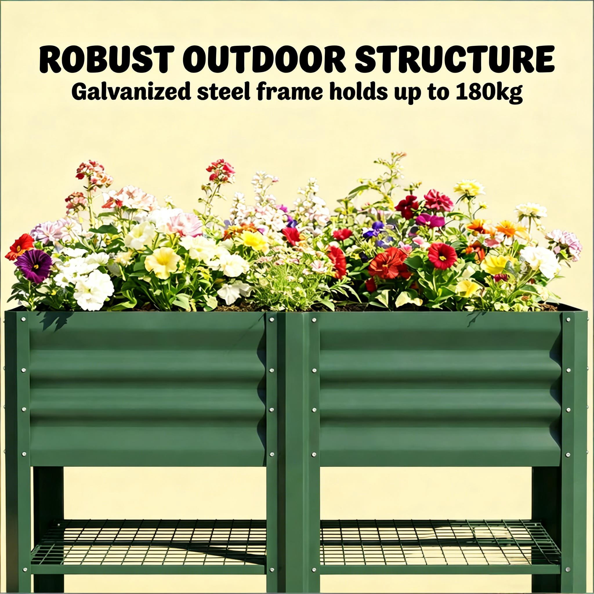Planter Box, Outdoor Elevated Planter Box, Raised Garden Bed