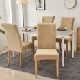 thumbnail image 2 of Dining Room Chair Slipcover,Stretch Velvet Chair Covers Universal Removable Washable Anti-Dust Soft Parsons Chair Protector for Hotel Kitchen Wedding Ceremony-6-J, 2 of 9