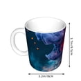 thumbnail image 2 of Yiaed Modern Art Red And Blue Colors Print Ceramics Coffee,Large Handle Design,Extra Large Tea and Coffee Cup for Office and Home Mugs, 2 of 6