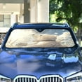 thumbnail image 4 of Qxltty White Bear Enjoying The Sunshine Car Windshield Sunshades Foldable UV Rays Sun Visor Protector Keep Your Vehicle Cool 57×31.5in, 4 of 8