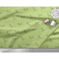 thumbnail image 2 of Soimoi Green Cotton Duck Fabric Artistic Bud Floral Print Fabric by the Yard 42 Inch Wide, 2 of 3