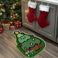 thumbnail image 5 of Uutvery Christmas Carpet Bathroom Rugs,Snowman Bath Rug Non Slip Soft Bathroom Mat,Santa and Christmas Tree Shaped Door Mat,Bathtub Rug Bathroom Tub Kitchen Rug Decoration,16x24 inches, 5 of 6