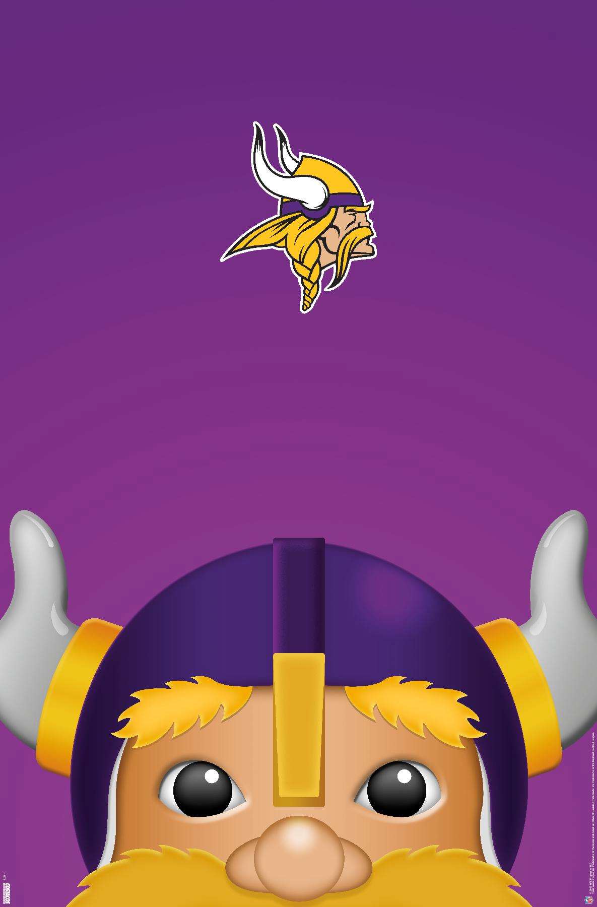 NFL Minnesota Vikings S. Preston Mascot Victor 20 Poster Walmart