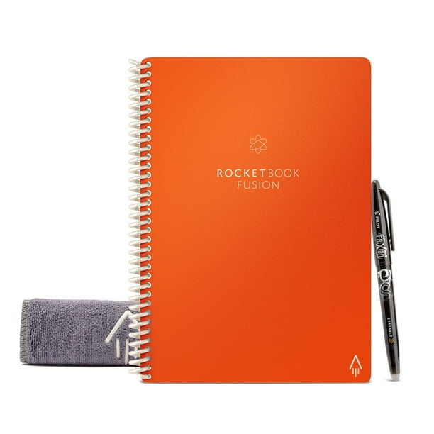 "Rocketbook Fusion Smart Reusable and Sustainable Smart Spiral Notebook